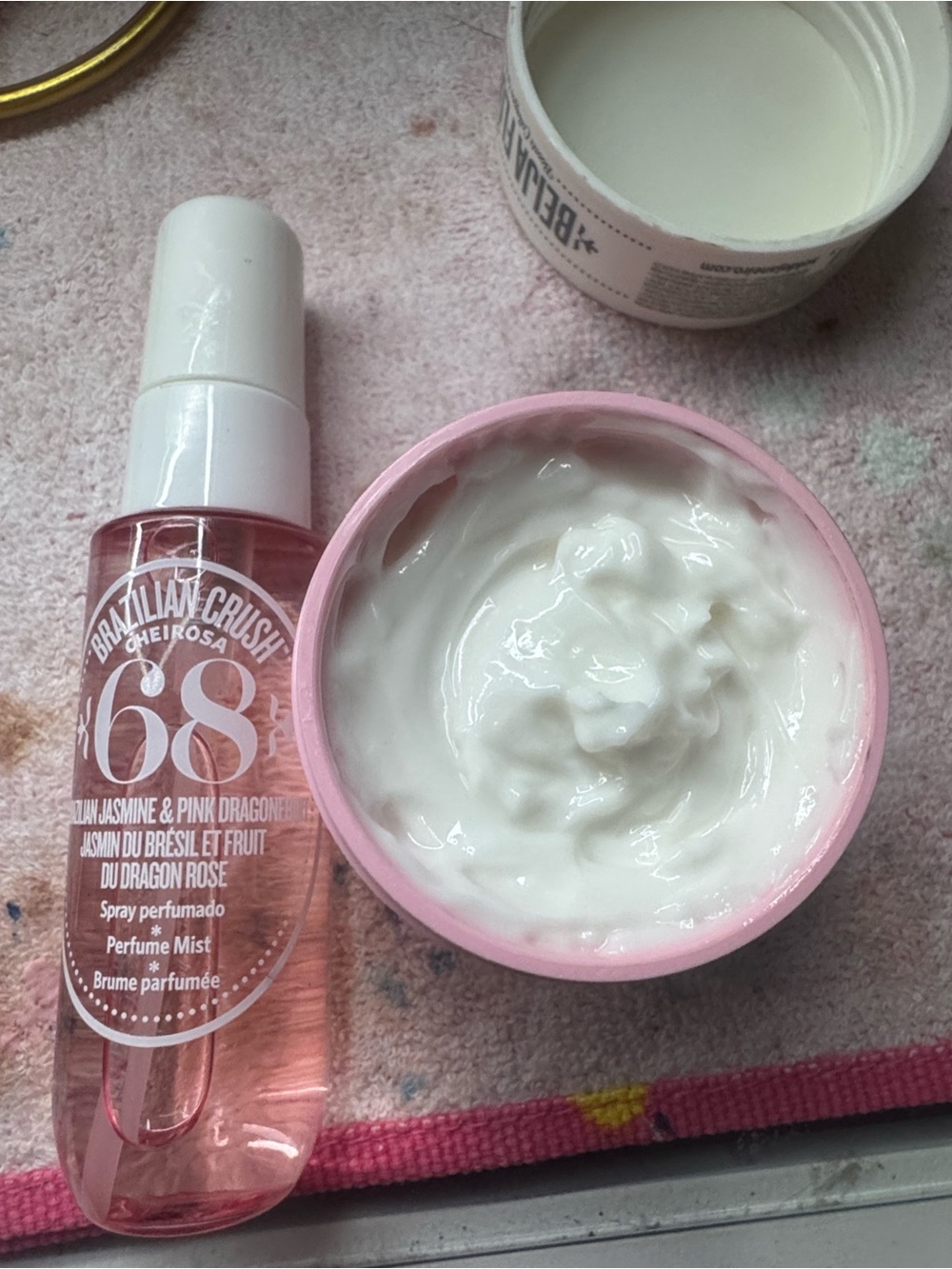 68 Pink Jasmine Perfume Mist & Cream Set - Pink